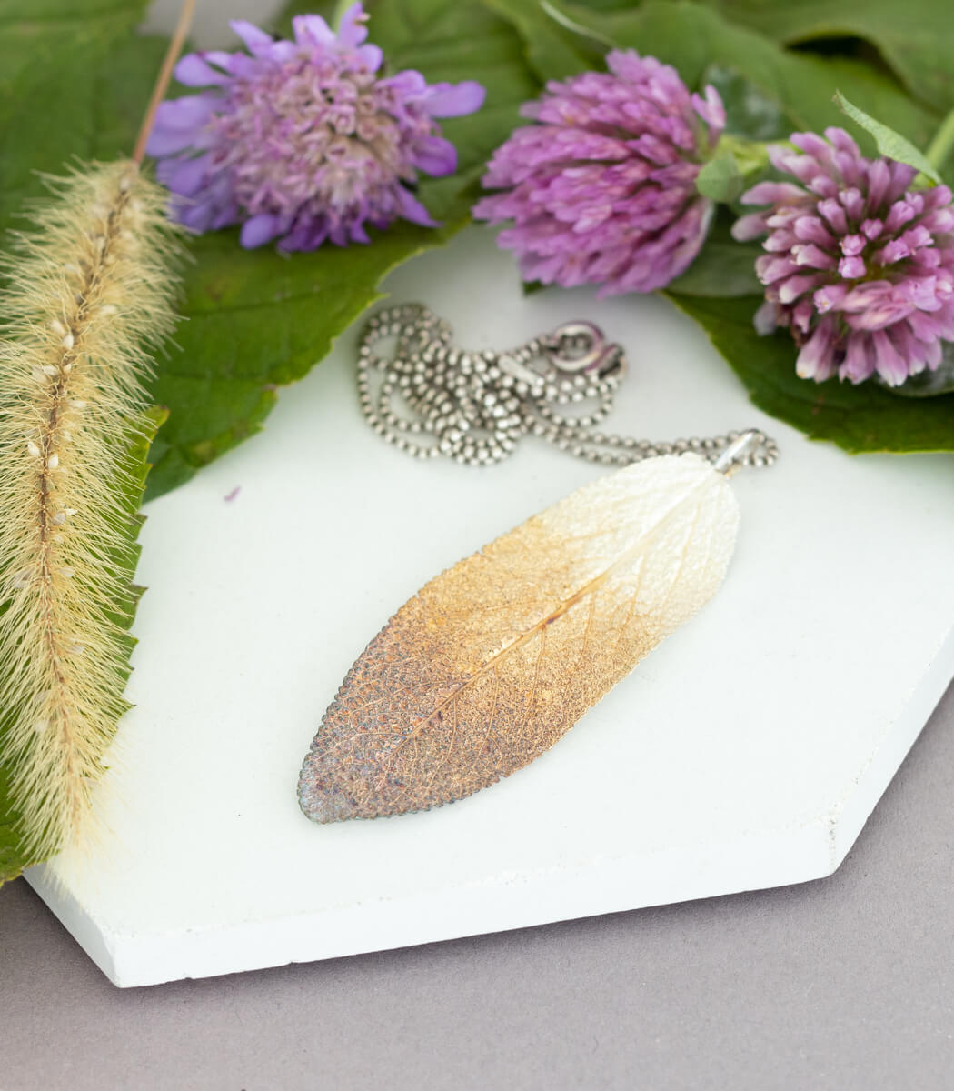 Salbeiblatt Anhänger Silber