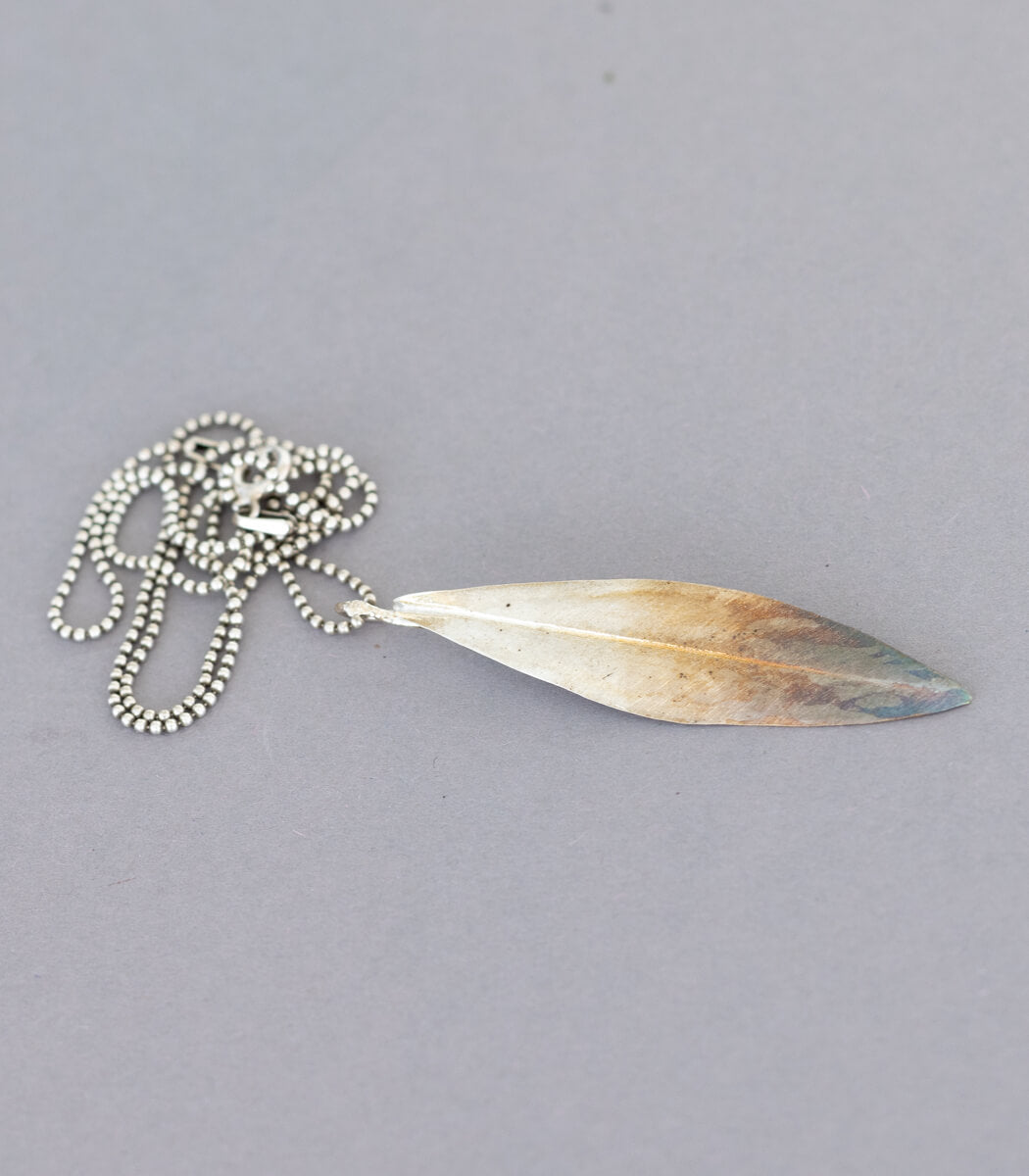 Weidenblatt Anhänger Silber