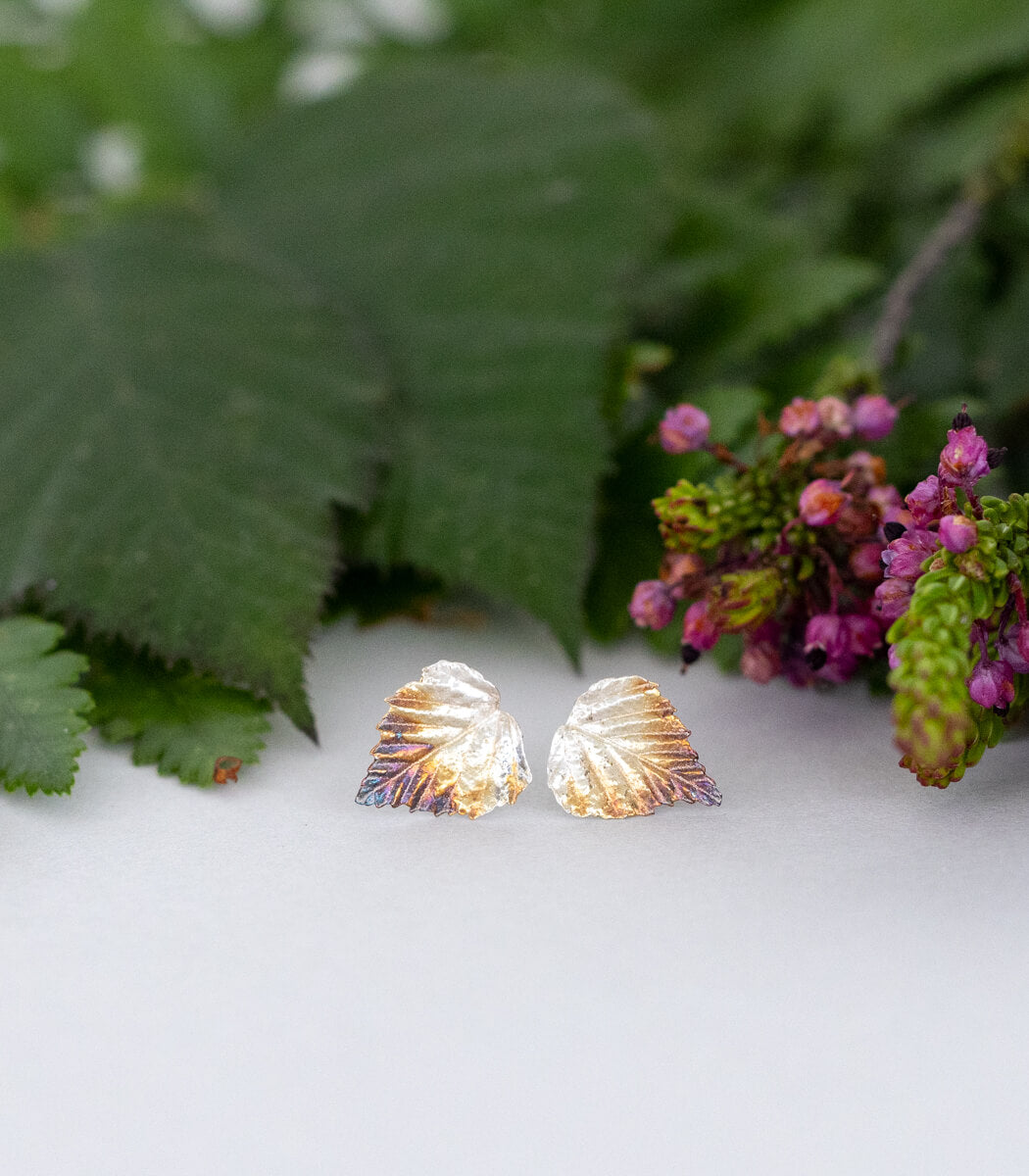 Birke Ohrstecker Silber