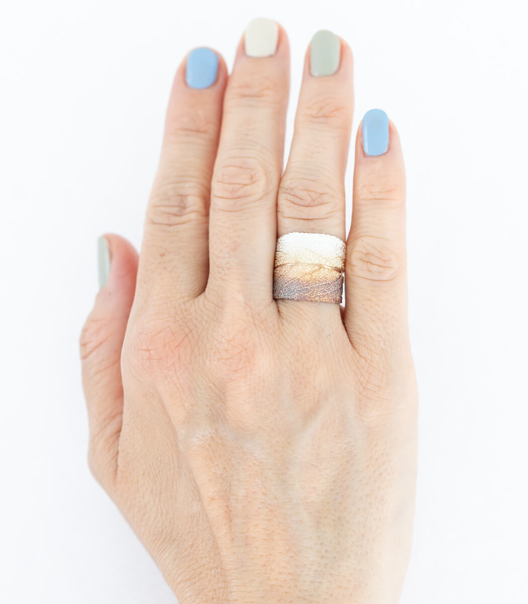 Silber Ring Salbei Gr. 56