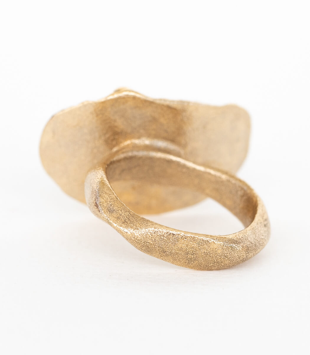 Bronze Ring Seeigel Gr. 55