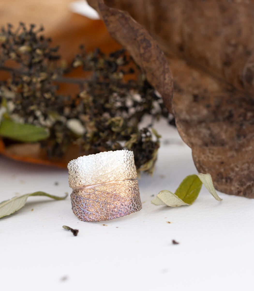 Silber Ring Salbei Gr. 58