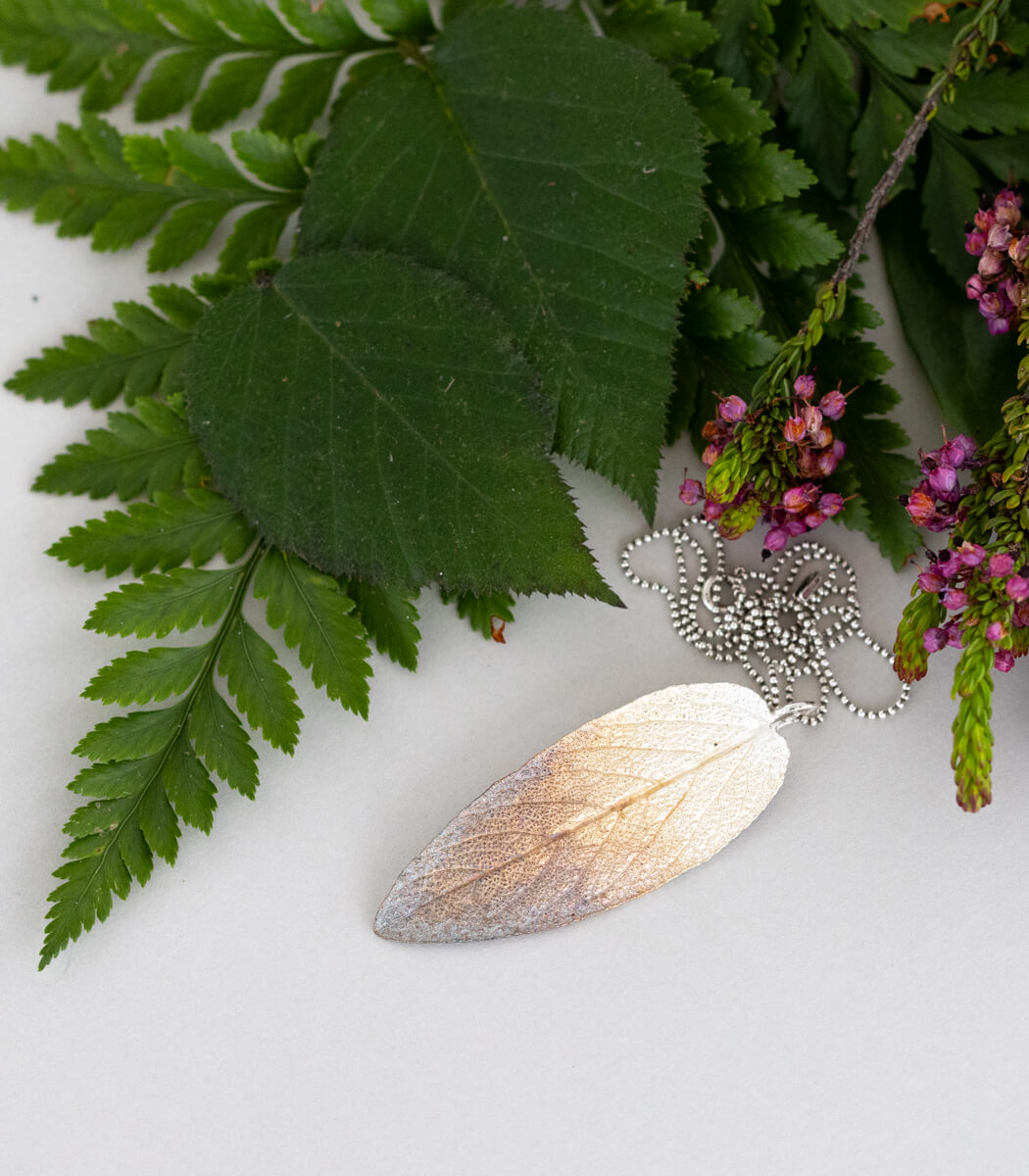 Salbeiblatt Anhänger Silber