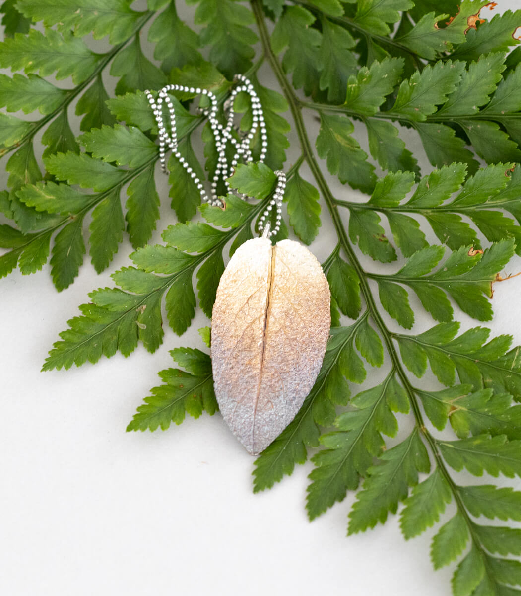 Salbeiblatt Anhänger Silber