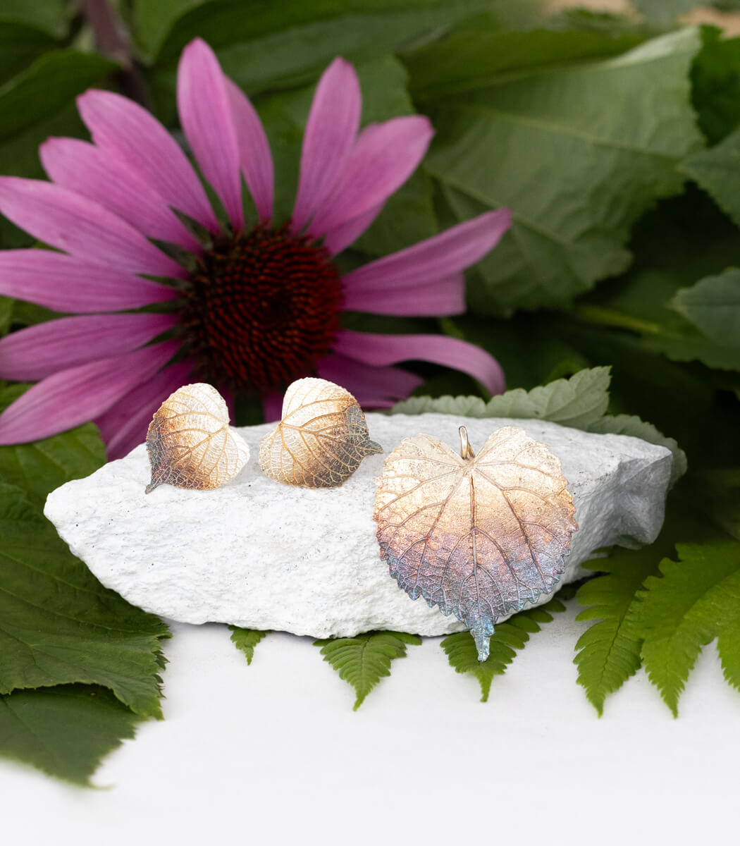 Lindenblatt Schmuck Set