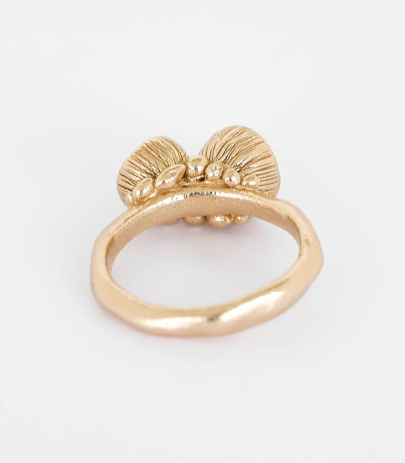 Bronze Ring Blütenkelch Gr. 56
