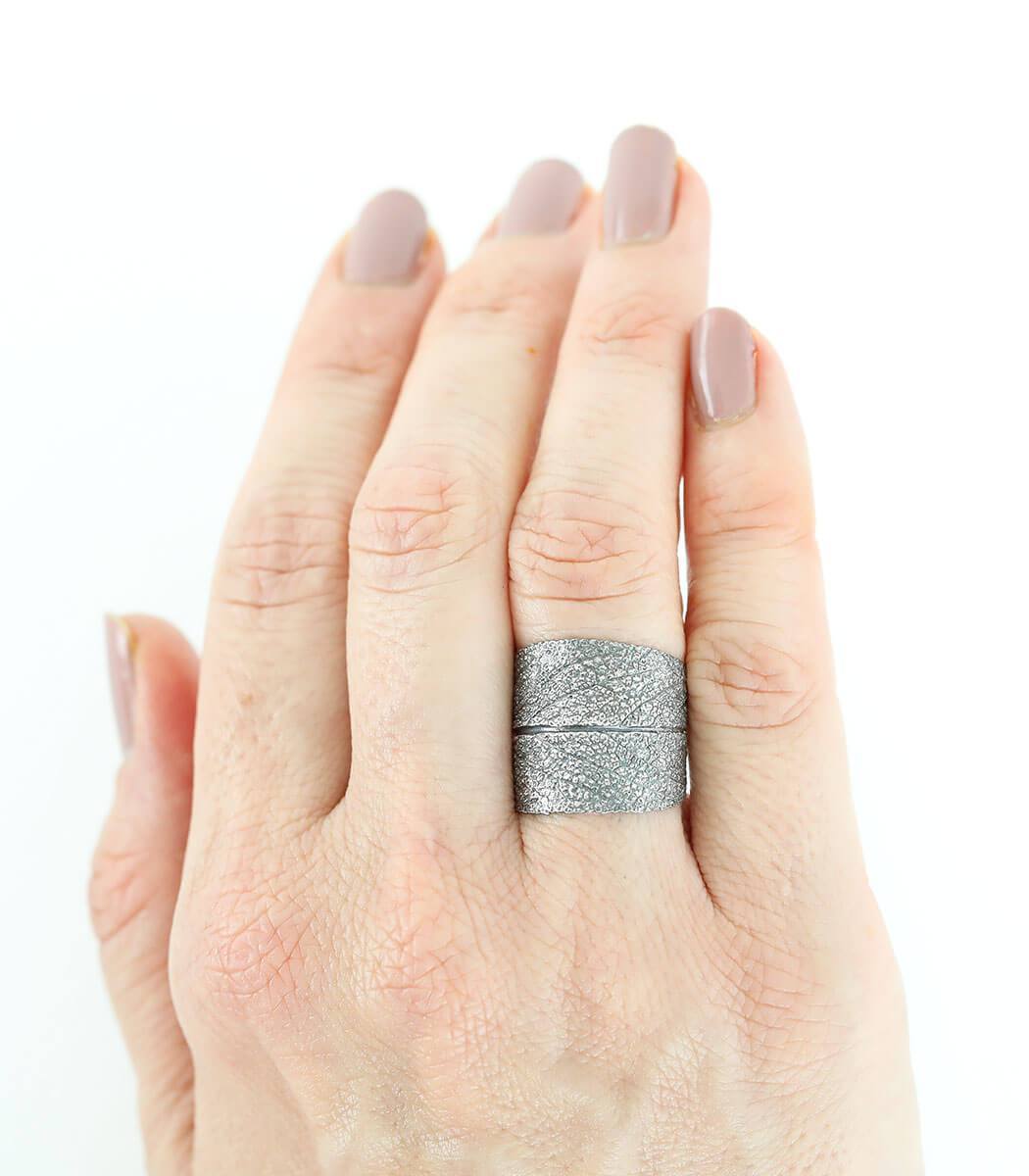 Silber Ring Salbei Gr.55