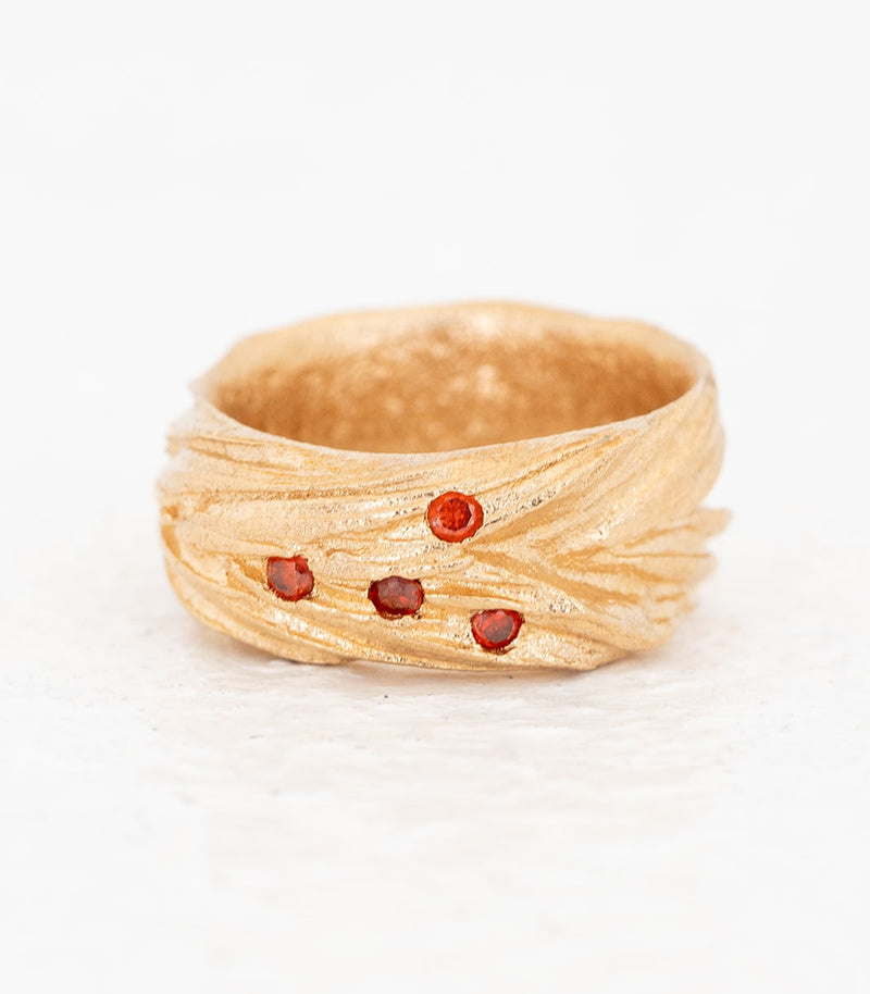 Bronze Ring Getreideähre Gr. 52
