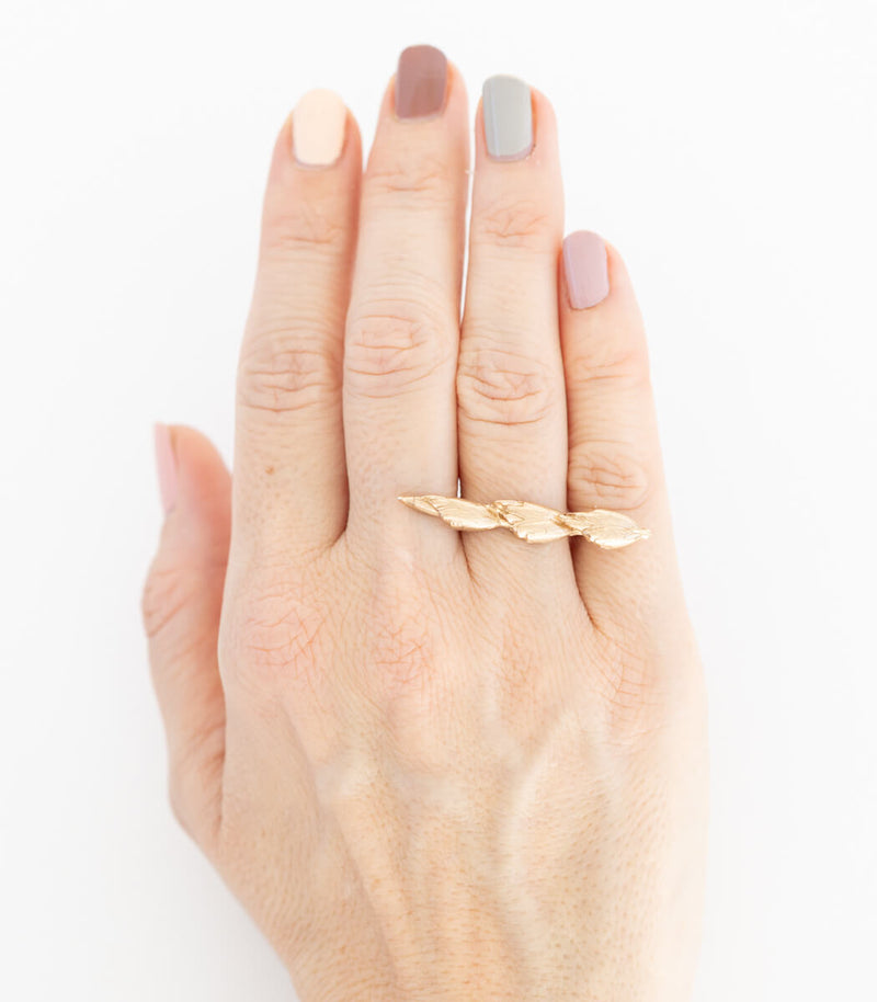 Bronze Ring Getreideähre Gr. 52