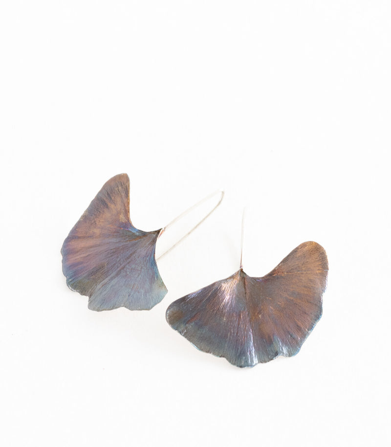 Silber Ohrhänger Ginkgoblatt