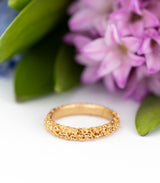 Bronze Ring Korallenstruktur Gr. 61