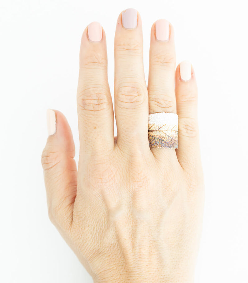 Silber Ring Salbei Gr. 58
