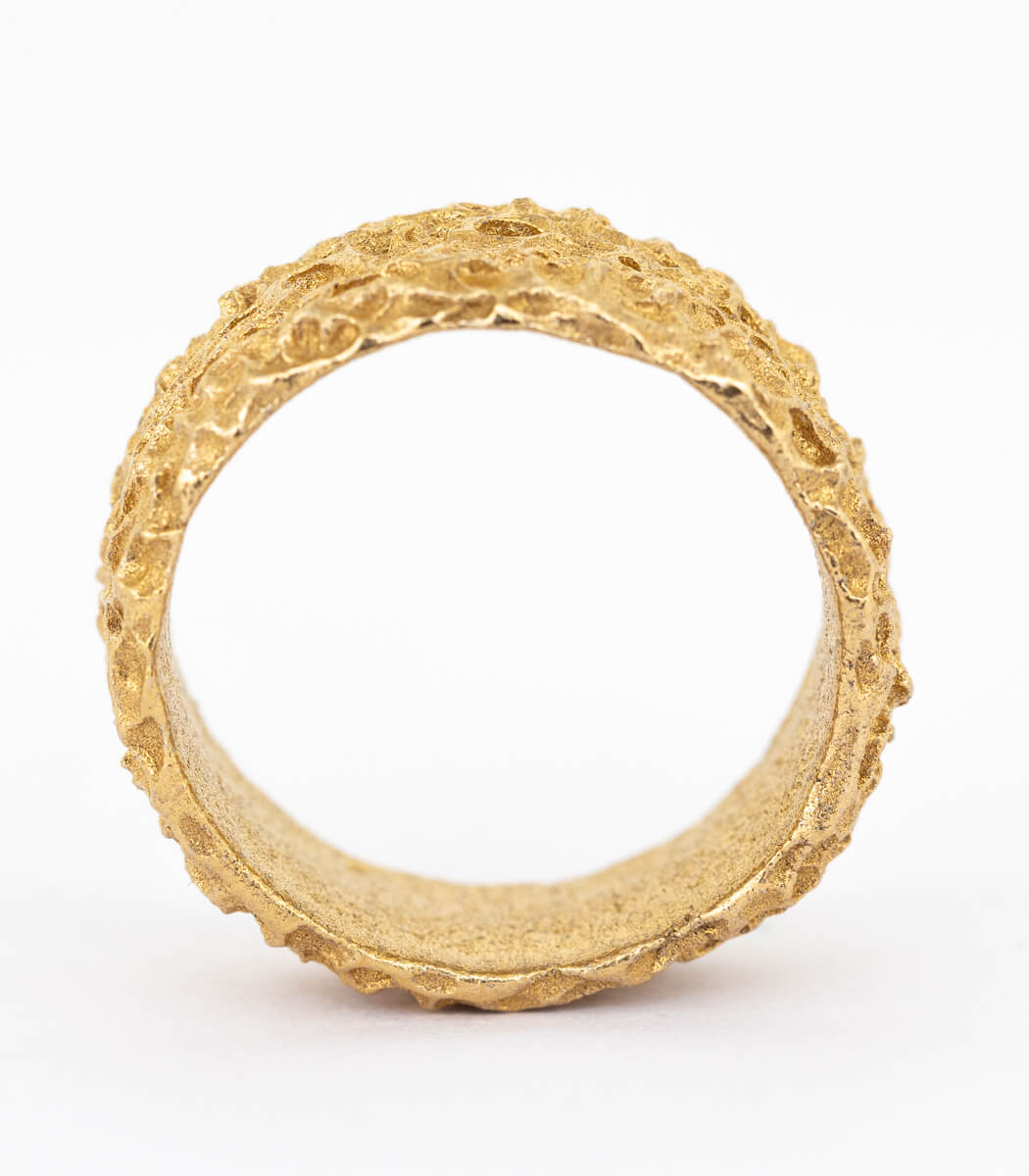 Bronze Ring Korallenstruktur Gr. 63