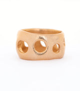 Bronze Ring Lochgestein Gr. 54