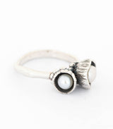 Silber Ring Blütenkelch Gr. 54