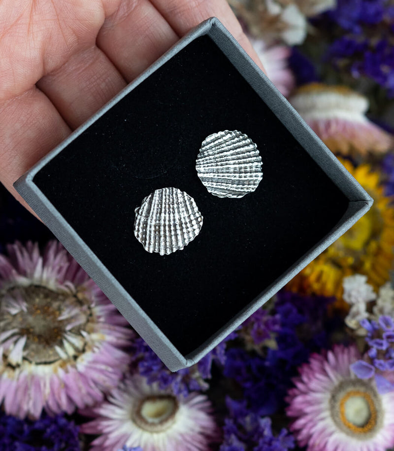 Silber Ohrstecker Muschel