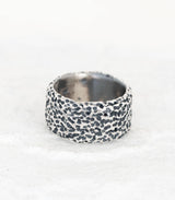 Silber Ring Korallenstruktur Gr. 52