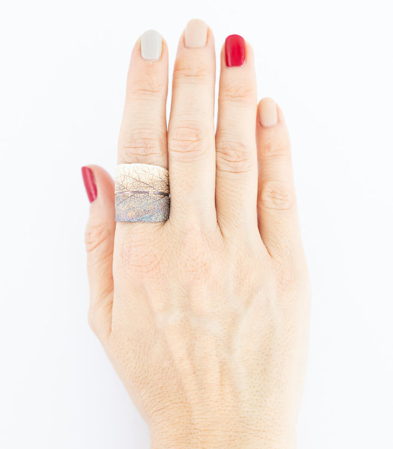 Silber Ring Salbei Gr. 67