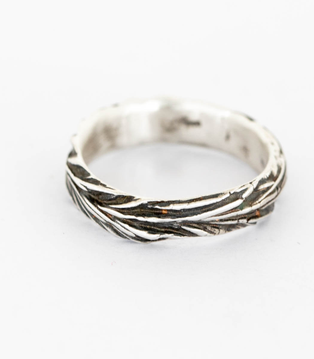 Silber Ring Gräser Gr. 55