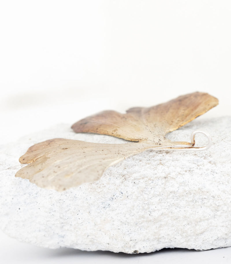 Ginkgo Anhänger Silber	