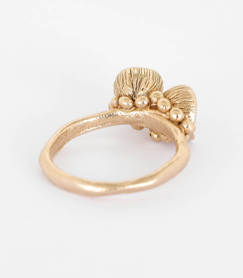 Bronze Ring Blütenkelch Gr. 54