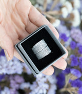 Silber Ring Salbei Gr. 61