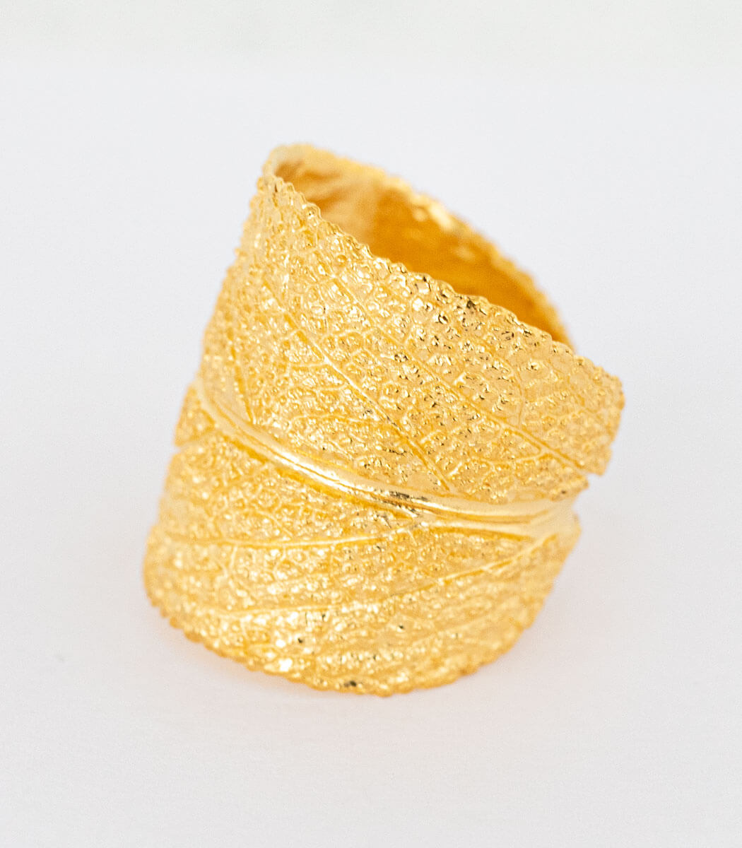 Ring Gold Salbei Gr. 54