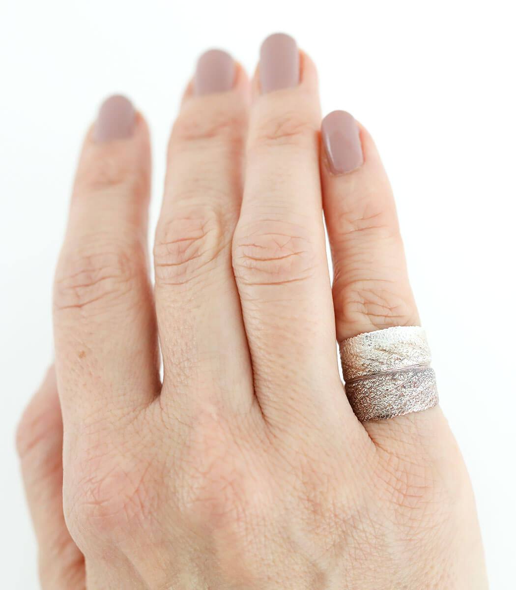 Silber Ring Salbei Gr. 52