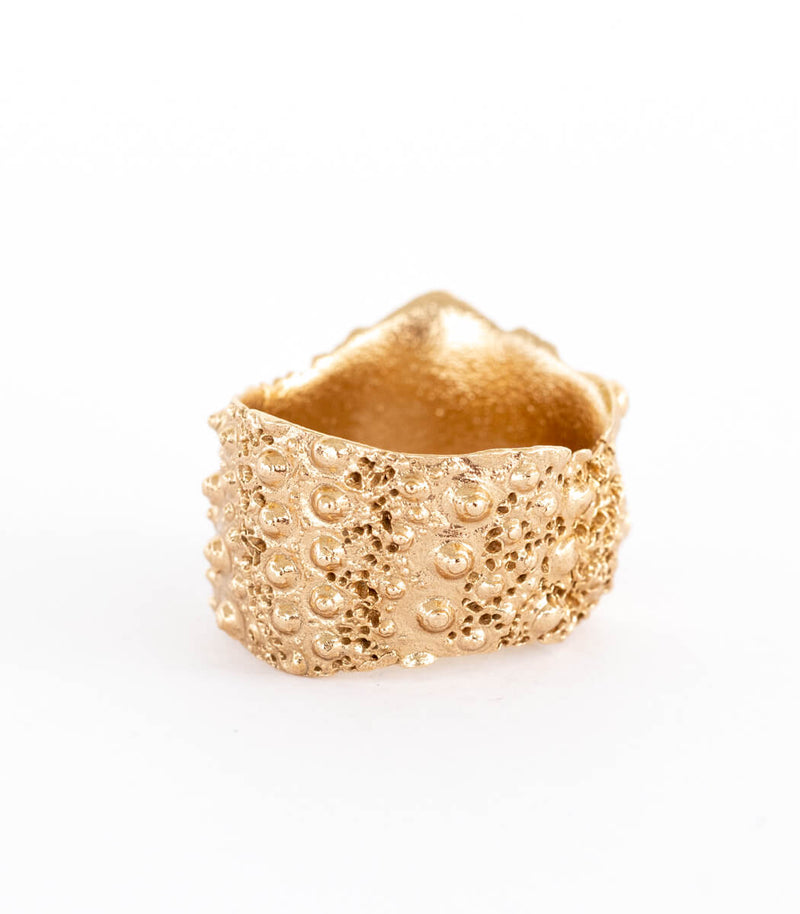 Bronze Ring Seeigel Gr. 61
