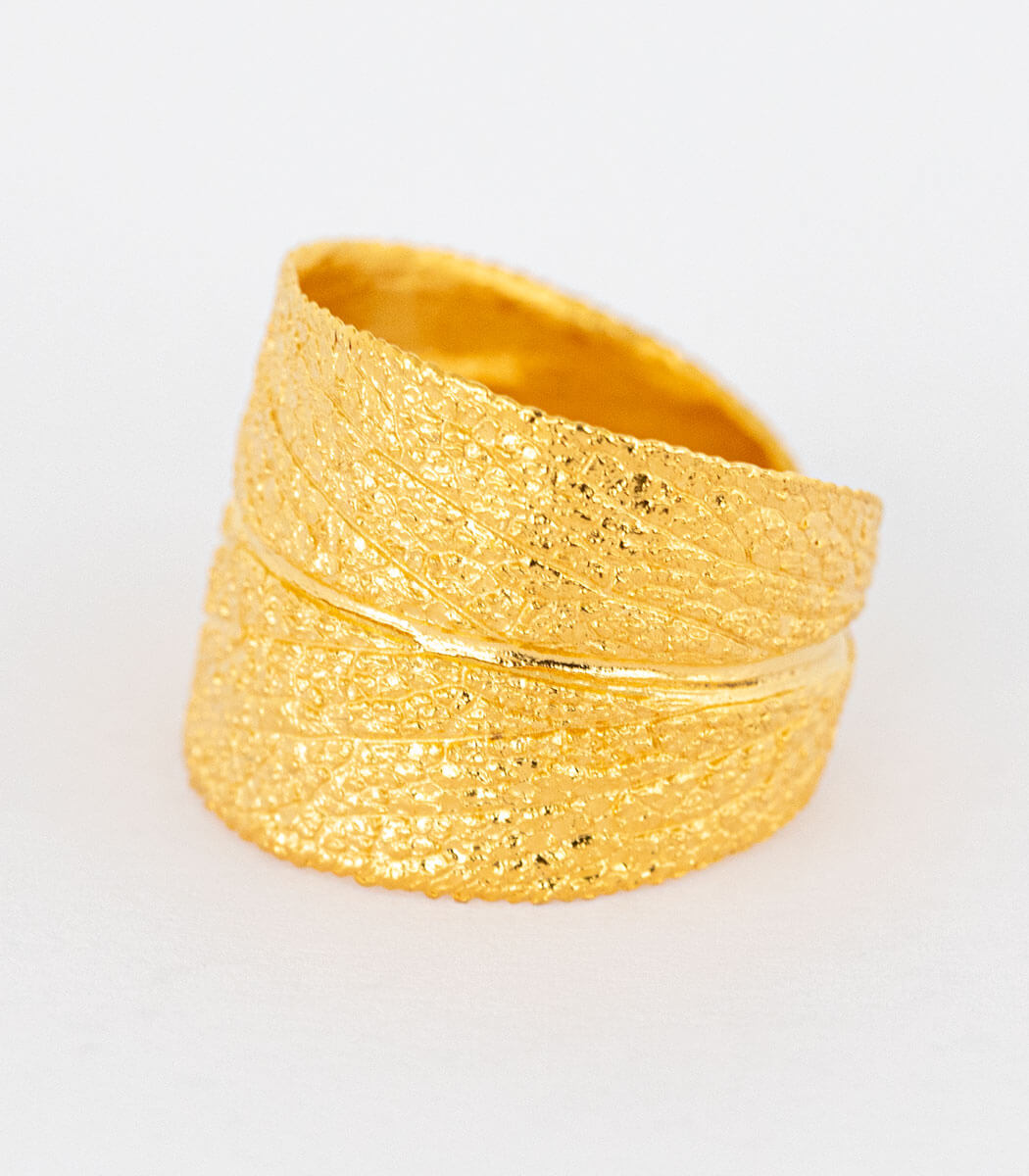 Ring Gold Salbei Gr. 64