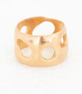 Bronze Ring Lochgestein Gr. 59