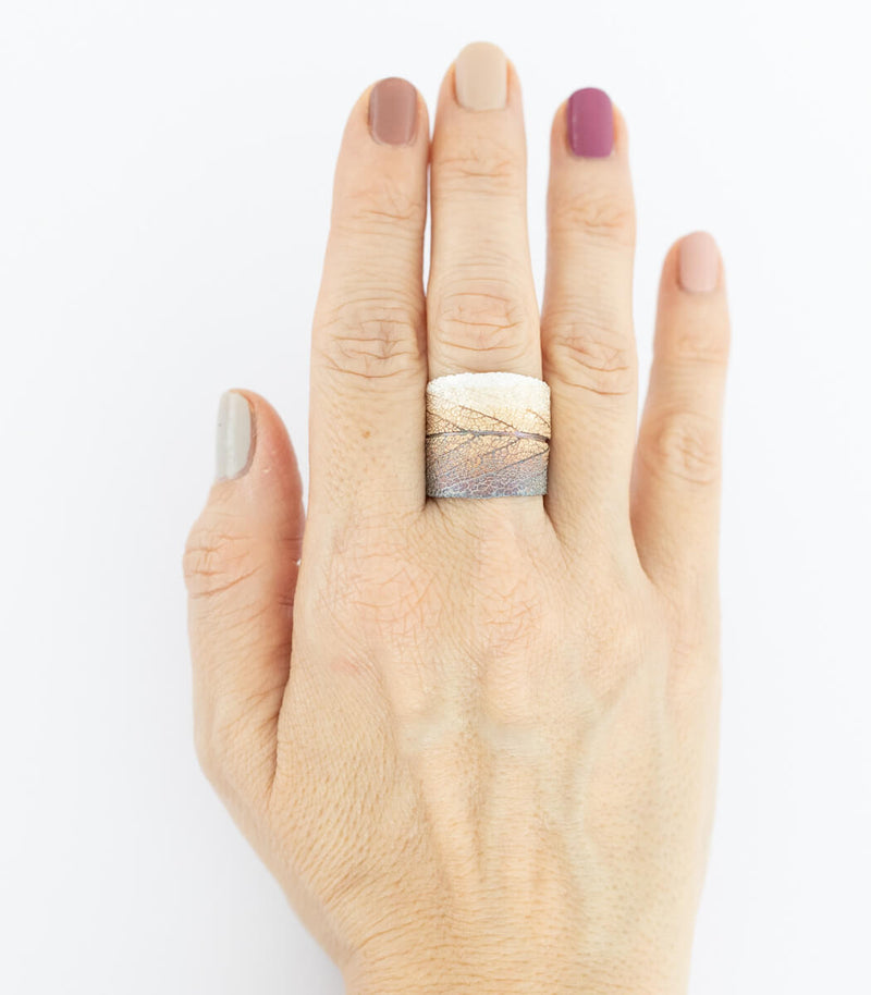 Silber Ring Salbei Gr. 65
