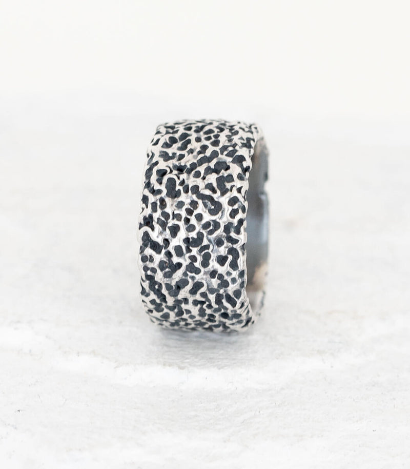 Silber Ring Korallenstruktur Gr. 52