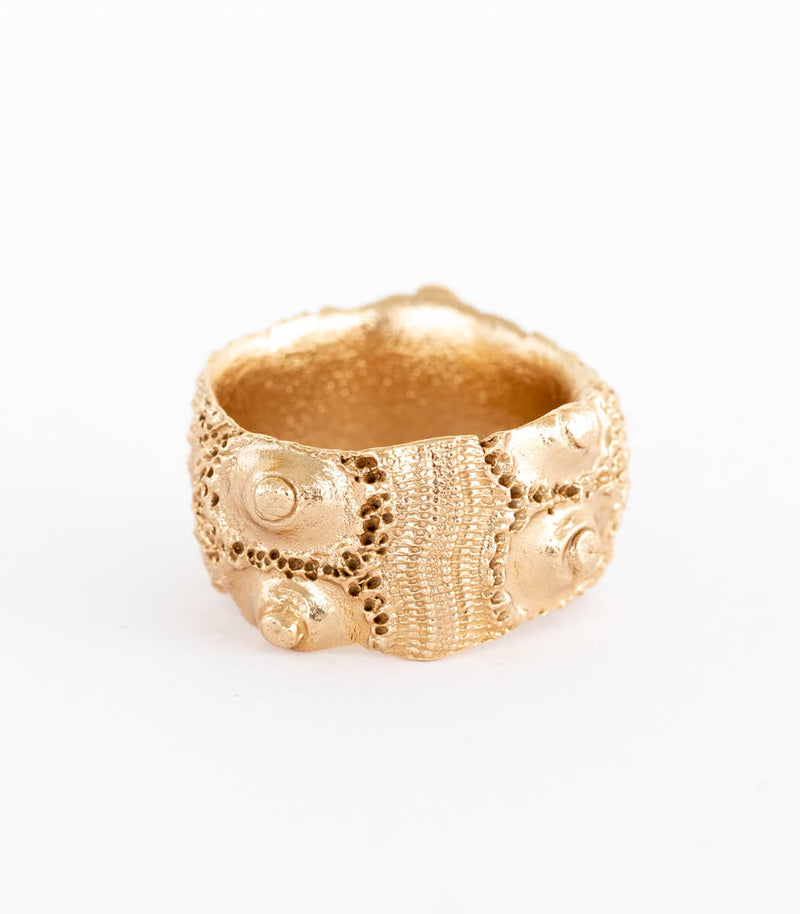 Bronze Ring Seeigel Gr. 62