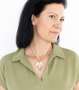 Silber Anhänger Hopfenblatt