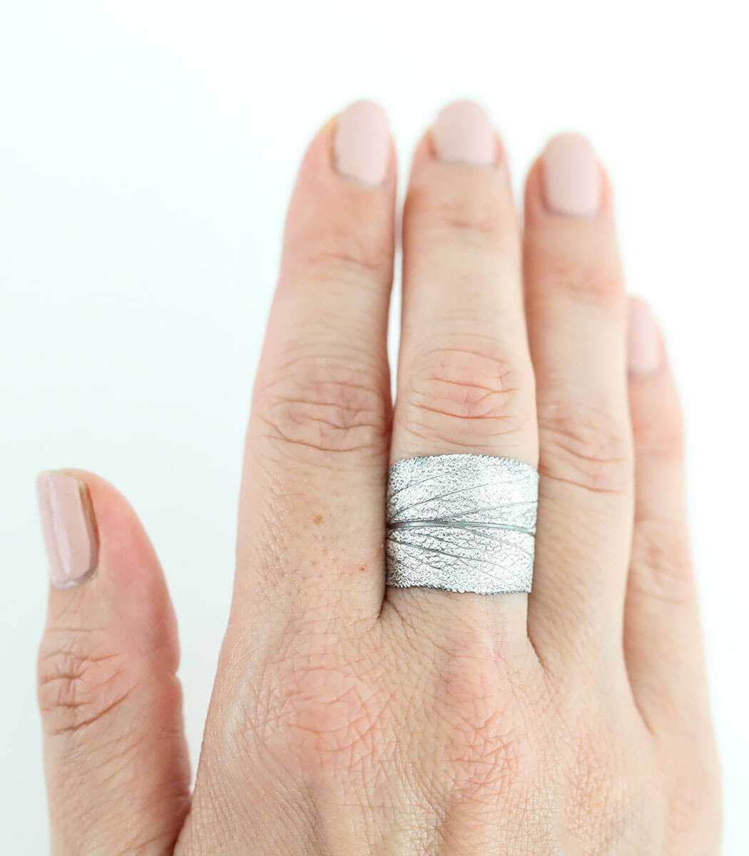 Silber Ring Salbei Gr. 61