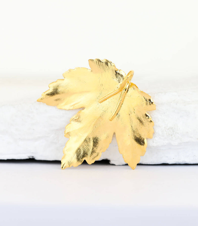 Gold Anhänger Ahornblatt