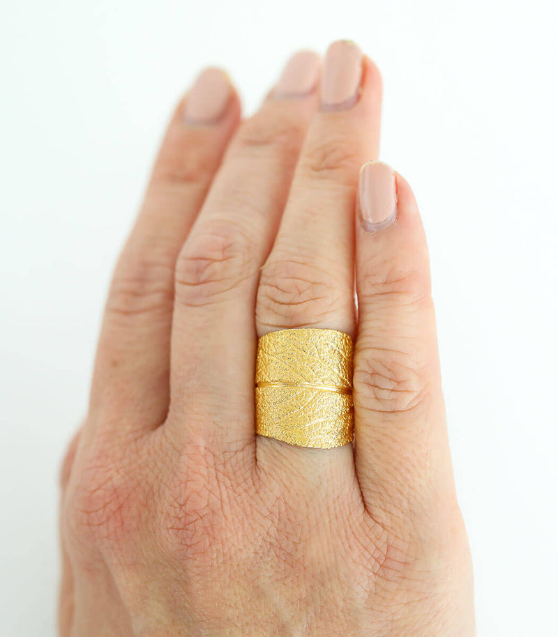 Gold Ring Salbei Gr. 55