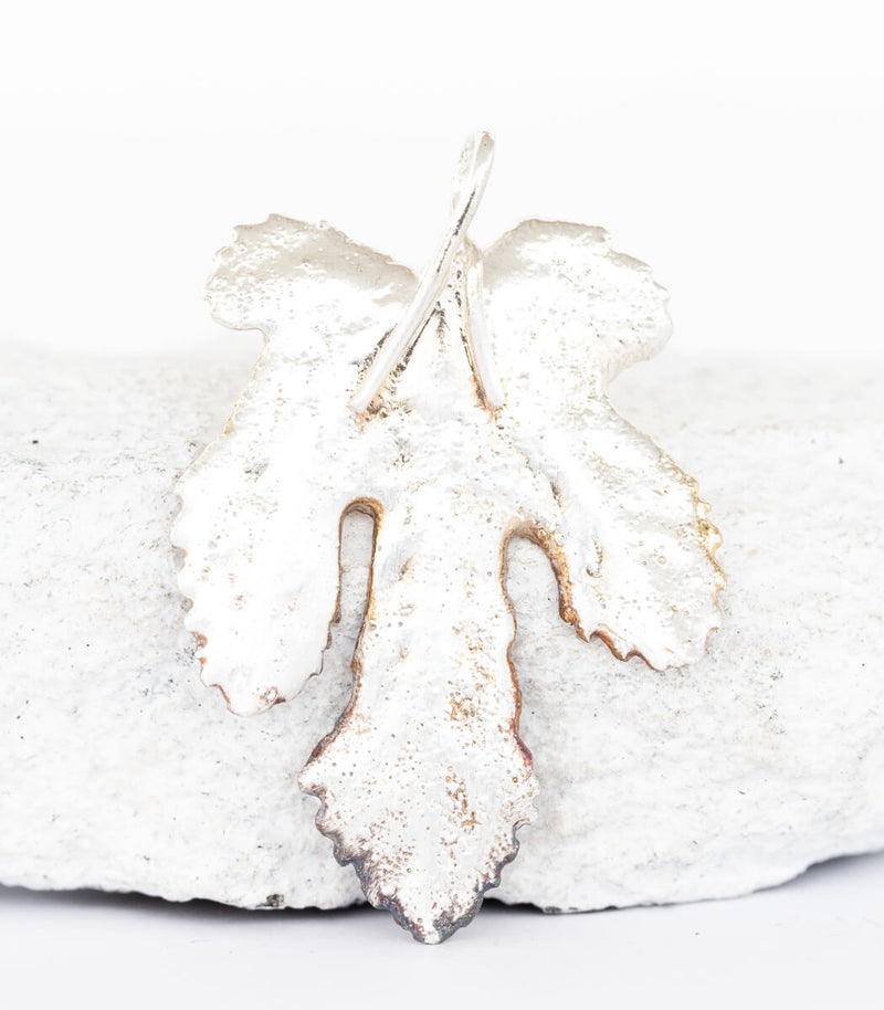 Feigenblatt Anhänger Silber	