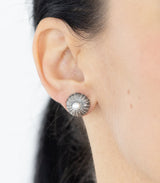 Silber Ohrstecker Seeigel mit Perle
