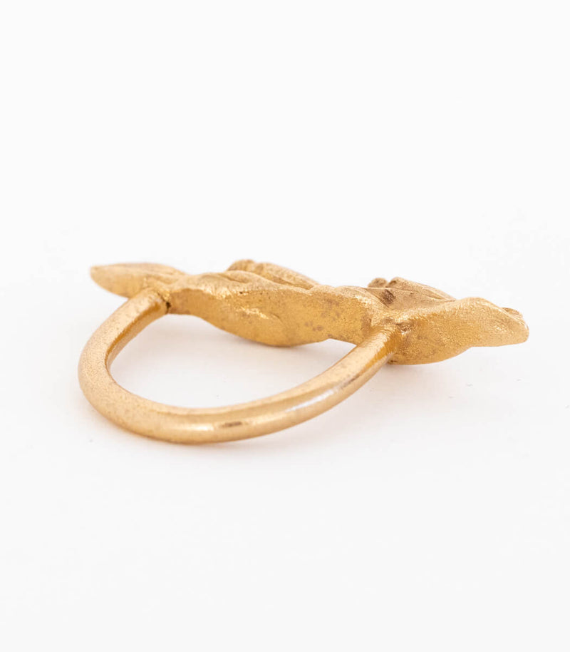Bronze Ring Getreideähre Gr. 57