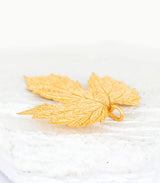 Gold Anhänger Hopfenblatt