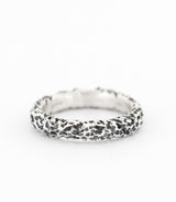 Silber Ring Korallenstruktur schmal Gr. 58