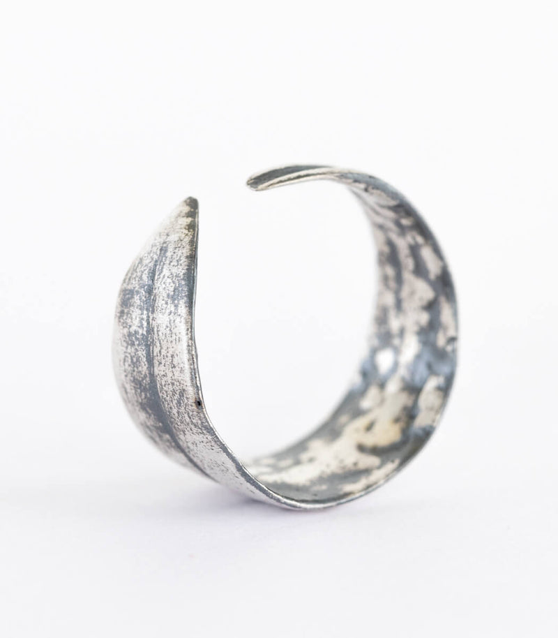Silber Ring Olive Gr. 53