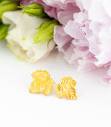 Gold Ohrstecker Ahorn