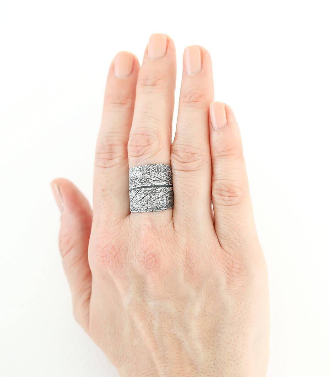 Silber Ring Salbei Gr.62