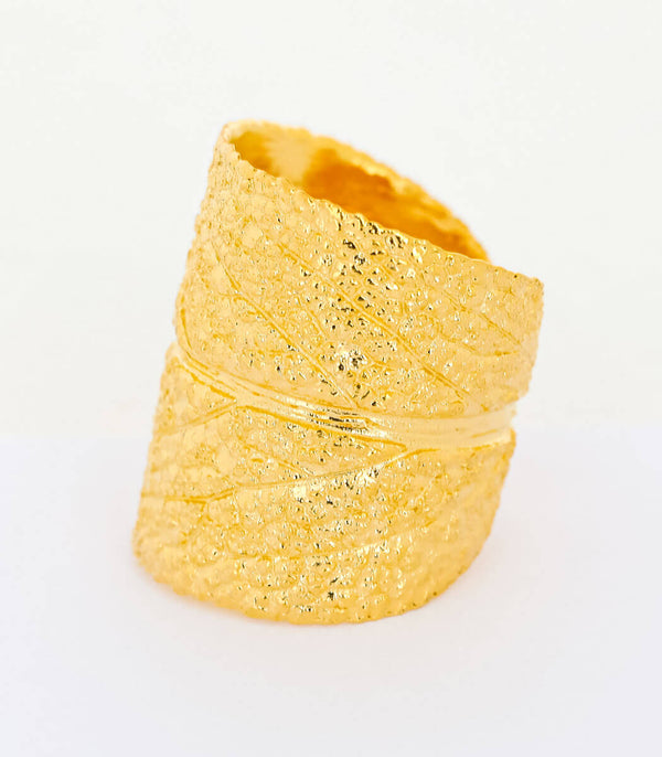 Ring Gold Salbei Gr. 50