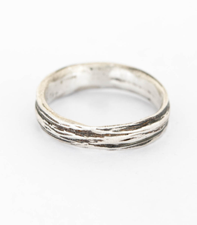 Silber Ring Gras Gr. 54