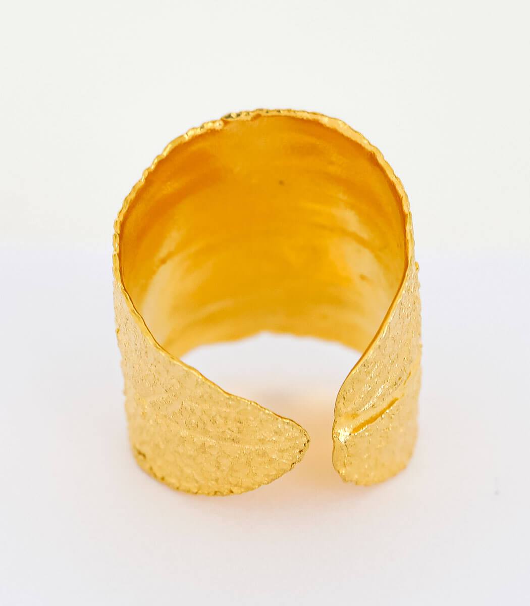 Ring Gold Salbei Gr. 50