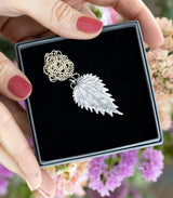 Silber Anhänger Brennnessel